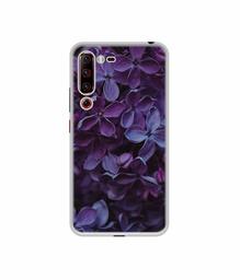 Amazon Brand - Solimo Designer Purple Flowers UV Printed Soft Back Case Mobile Cover for Lenovo Z6 Pro