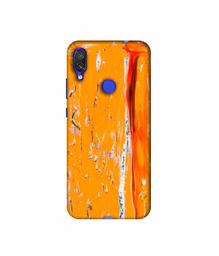 Amazon Brand - Solimo Designer Gold Yellow Paint 3D Printed Hard Back Case Mobile Cover for Xiaomi Redmi Note 7S