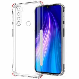 Amazon Brand - Solimo Anti Dust Plug Mobile Cover (Soft & Flexible Back case), for Mi Redmi Note 8 (Transparent)