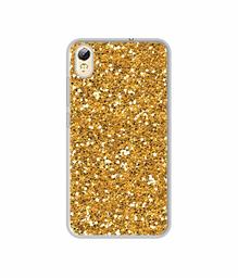 Amazon Brand - Solimo Designer Golden Sparkle UV Printed Soft Back Case Mobile Cover for Tecno i3 Pro