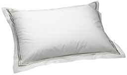 Pinzon Hotel Stitch 400-thread-count (satén de algodón Egipcio Almohada Sham, Verde Salvia, Estándar, 1