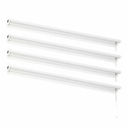 AmazonCommercial - Lampada a LED, 4 piedi, 4500 lumen, 40 Watt, certificazione Energy Star ed ETL, colore: bianco freddo, confezione da 4 (rinnovata)