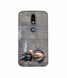 Amazon Brand - Solimo Designer Duck 3D Printed Hard Back Case Mobile Cover for Motorola Moto G4 Plus (with Logo Cut)