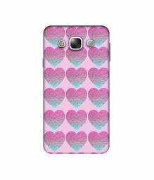 Amazon Brand - Solimo Designer Sparkle Heart Texture 3D Printed Hard Back Case Mobile Cover for Samsung Galaxy E5