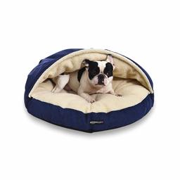 Amazon Basics Pet Cave Bed, Medium, Blue