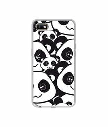 Amazon Brand - Solimo Designer Panda Texture UV Printed Soft Back Case Mobile Cover for Oppo A1K