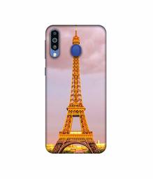 Amazon Brand - Solimo Designer Eiffel Tower Paris 3D Printed Hard Back Case Mobile Cover for Samsung Galaxy M21