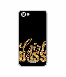 Amazon Brand - Solimo Designer Sparkle Girl Boss UV Printed Soft Back Case Mobile Cover for Lyf Water 11