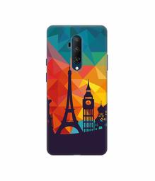 Amazon Brand - Solimo Designer Colored Paris 3D Printed Hard Back Case Mobile Cover for OnePlus 7T Pro