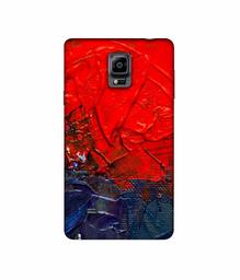 Amazon Brand - Solimo Designer Red Wax Color 3D Printed Hard Back Case Mobile Cover for Samsung Galaxy Note 4