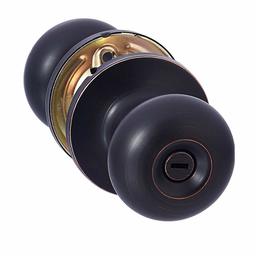 AmazonBasics Privacy Door Knob - Round - Oil Rubbed Bronze