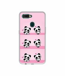 Amazon Brand - Solimo Designer Panda Pattern UV Printed Soft Back Case Mobile Cover for Oppo A7