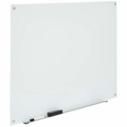 AmazonBasics - pizarrón de vidrio de borrado en seco (renovada), Magnético, Blanco, 120 cm x 90 cm