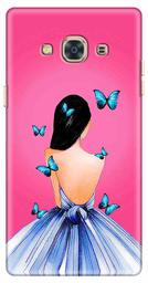 Amazon Brand - Solimo Designer Girl Butterfly Design 3D Printed Hard Back Case Mobile Cover for Samsung Galaxy J3 Pro