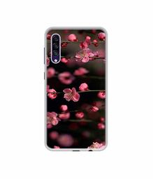 Amazon Brand - Solimo Designer Pink Flowers UV Printed Soft Back Case Mobile Cover for Samsung Galaxy A30s