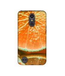 Amazon Brand - Solimo Designer Orange Slice 3D Printed Hard Back Case Mobile Cover for LG K10 (2017)