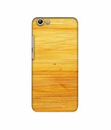 Amazon Brand - Solimo Designer Yellow Brush Texture 3D Printed Hard Back Case Mobile Cover for Vivo Y69