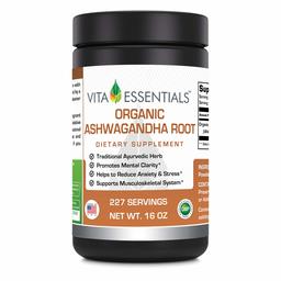 Vita Essentials Organic Ashwagandha Root Powder, 16 Ounce