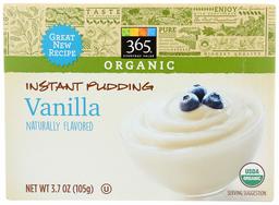 365 Everyday Value, Organic Instant Pudding, Vanilla, 3.7 oz