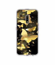 Amazon Brand - Solimo Designer Golden Butterfly Pattern UV Printed Soft Back Case Mobile Cover for Realme X