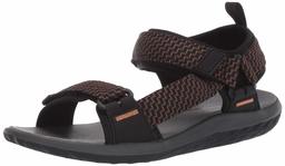 Amazon Essentials Emily Sandal, Black, 9