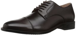 206 Collective Men's Warren Dress-Plain Cap-Toe Oxford, Chocolate Leather, 7 D US