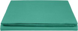 AmazonBasics 'Everyday' Drap en coton, Vert foncé 180 x 290 + 10 cm