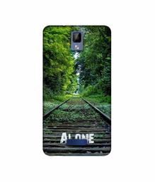 Amazon Brand - Solimo Designer Alone UV Printed Soft Back Case Mobile Cover for Gionee P7 Max