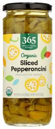 365 by Whole Foods Market, Organic Pepperoncini, Sliced, 15.5 Ounce