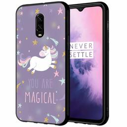 Amazon Brand - Solimo Designer Magical Unicorn Printed Hard Back Case Mobile Cover for OnePlus 7 (D1292)