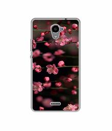 Amazon Brand - Solimo Designer Pink Flowers UV Printed Soft Back Case Mobile Cover for Panasonic Eluga Ray X