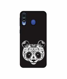 Amazon Brand - Solimo Designer Panda Illustrator 3D Printed Hard Back Case Mobile Cover for Samsung Galaxy M21