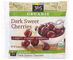 365 Everyday Value, Organic Dark Sweet Cherries, 10 oz, (Frozen)