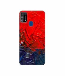 Amazon Brand - Solimo Designer Red Wax Color 3D Printed Hard Back Case Mobile Cover for Samsung Galaxy M31