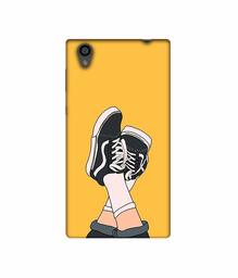 Amazon Brand - Solimo Designer Boy Shoes Pattern 3D Printed Hard Back Case Mobile Cover for Sony Xperia L1