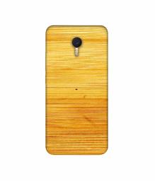 Amazon Brand - Solimo Designer Yellow Brush Texture 3D Printed Hard Back Case Mobile Cover for Meizu M3 Note