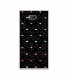 Amazon Brand - Solimo Designer Heart Texture UV Printed Soft Back Case Mobile Cover for Lyf Wind 4