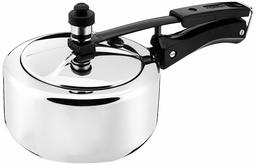 Amazon Brand - Solimo Stainless Steel Inner Lid Pressure Cooker (2L, ISI Certified, Induction and Gas Stove Compatible)