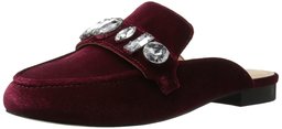 Amazon Brand - The Fix Women's Francesca Slip-On Loafer with Large Jewels, Bordeaux, 10 B US