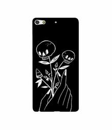 Amazon Brand - Solimo Designer Skull Flower 3D Printed Hard Back Case Mobile Cover for Gionee Elife S7