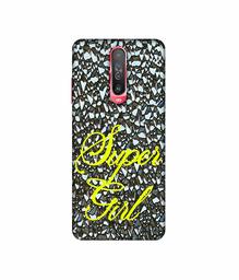 Amazon Brand - Solimo Designer Super Girl On Foil 3D Printed Hard Back Case Mobile Cover for Poco X2 / Mi Redmi K30