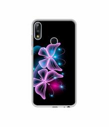 Amazon Brand - Solimo Designer Butterflies Neon Light UV Printed Soft Back Case Mobile Cover for Asus ZenFone Max Pro M2