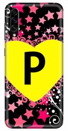 Amazon Brand - Solimo Designer Heart Pattern Alphabet-P 3D Printed Hard Back Case Mobile Cover for Samsung Galaxy A50s