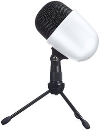 AmazonBasics Desktop Mini Condenser Microphone - White