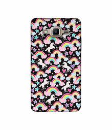 Amazon Brand - Solimo Designer Unicorn Texture 3D Printed Hard Back Case Mobile Cover for Samsung Galaxy J2 Prime