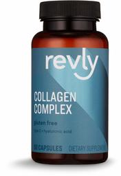 Amazon Brand - Revly Collagen Complex with Hyaluronic Acid, 90 Capsules, 3 Month Supply, Satisfaction Guaranteed