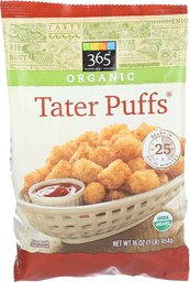 365 Everyday Value, Organic Tater Puffs, 16 oz, (Frozen)