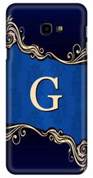 Amazon Brand - Solimo Designer Blue Pattern Alphabet-G 3D Printed Hard Back Case Mobile Cover for Samsung Galaxy J4 Plus