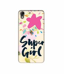 Amazon Brand - Solimo Designer Super Girl 3D Printed Hard Back Case Mobile Cover for HTC Desire 728G