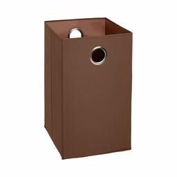 Amazon Brand - Solimo Foldable Cotton Laundry Hamper, Brown